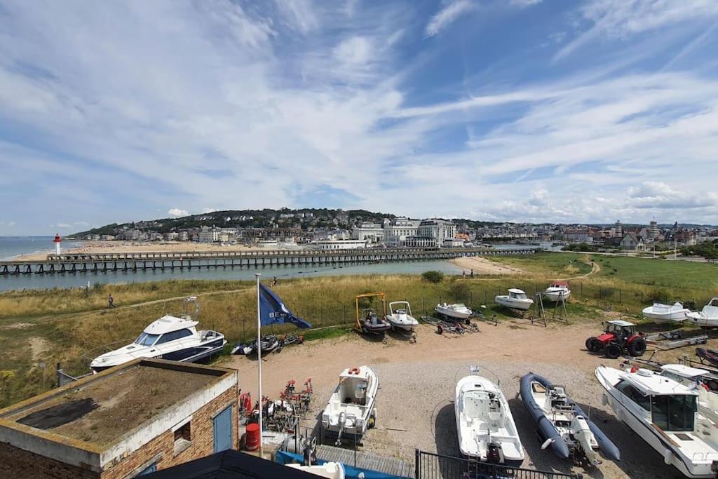 Le Cocooning-Studio Deauville Marina Avec Terrasse Vue Mer Et Plage Extérieur photo
